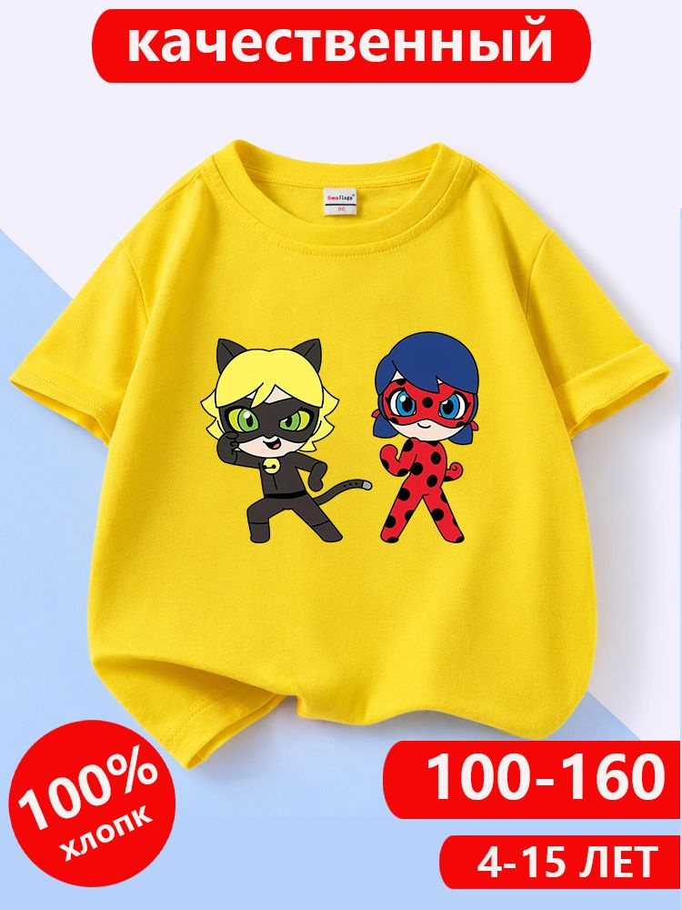 Футболка Joyfulsm Miraculous Tales of Ladybug Cat Noir #1