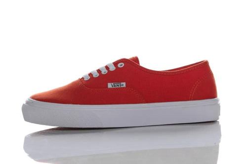 Vans low best sale red