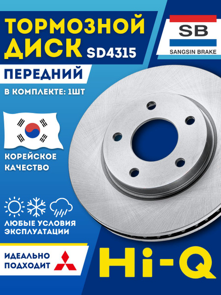 HI-Q Диск тормозной передний