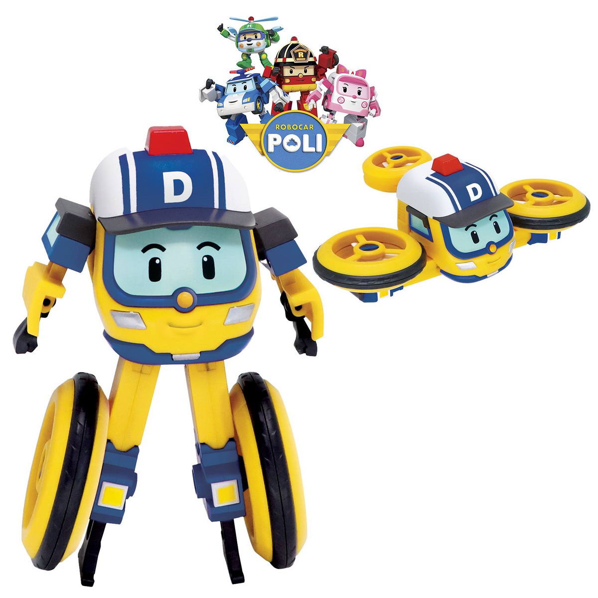 Игрушка робот трансформер Робокар Поли, Дрони трансформер 10 см ...