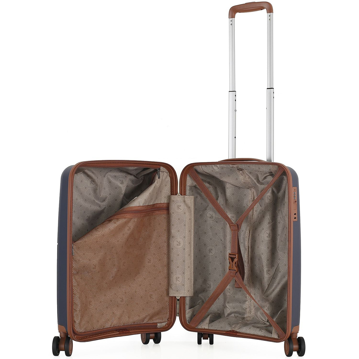 Внутри предусмотрен разделитель на молнии, прижимные ремни для одежды и дополнительные карманы для аккуратной упаковки самых необходимых вещей.