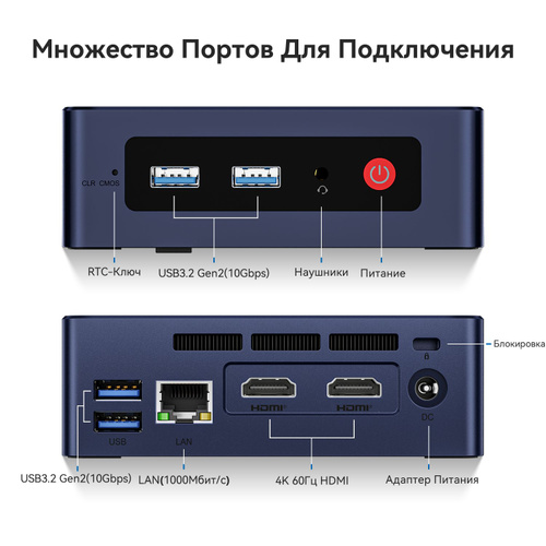 Beelink Мини-ПК S12 Pro (Intel Processor N100, RAM 16 ГБ, SSD 500
