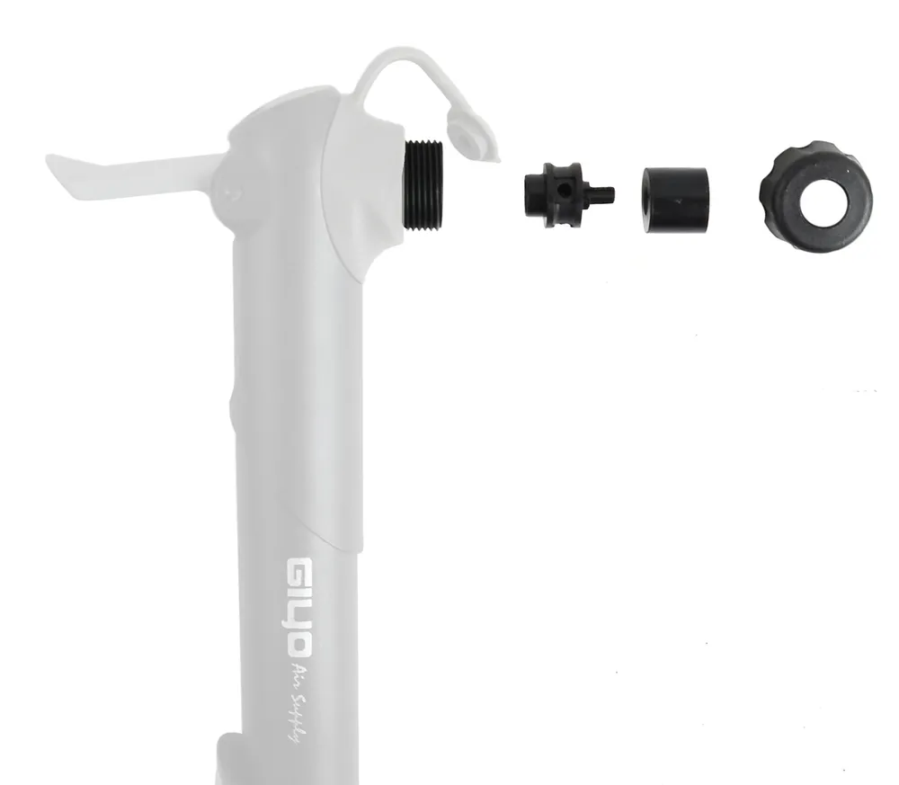 Вело насос GIYO GP-87SE Mini Pump ручной, пластик, до 120PSI (8атм) выдвижной шлаг, универсальный захват А/V, F/V ниппель, черный, черный, фото 4