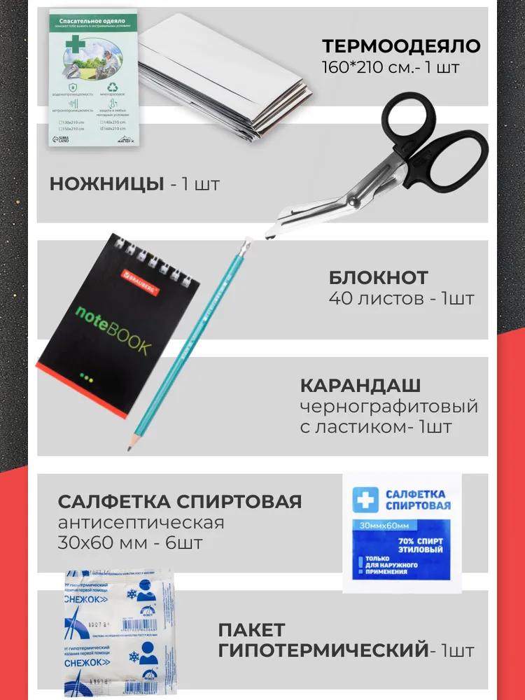 Аптечка автомобильная 2026 года новая, вариант, фото 6