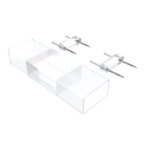 Коннектор ПВХ для прямого соединения светодиодного неона (10.5x18.5мм), 09-20-01