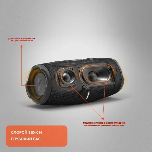 Портативная Bluetooth-колонка 8 Вт водонепроницаемая IPX7 + 4 динамика для кемпинга