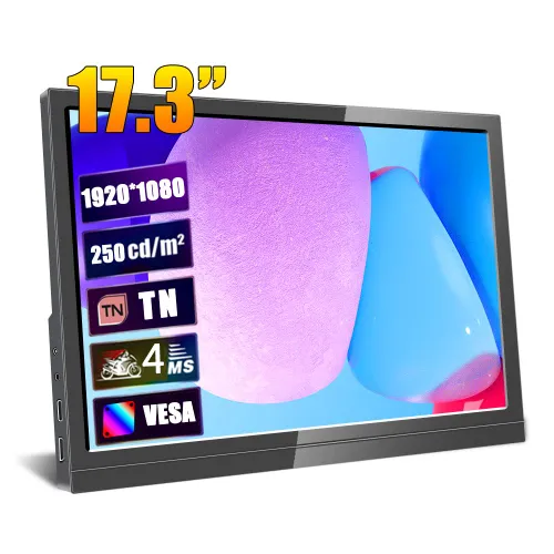 17.3" Монитор 17.3, черный матовый