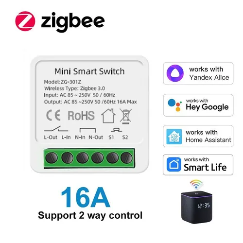 Умное реле Zigbee 3.0 с удалённым управлением