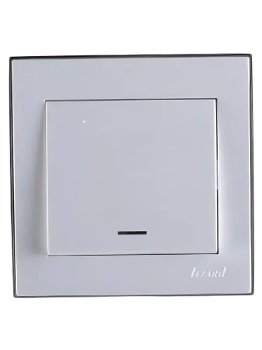 Lezard RAIN Выключатель с подсветкой белый