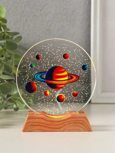 Ночник Планеты 3D с LED-подсветкой / настольный декоративный светильник на USB