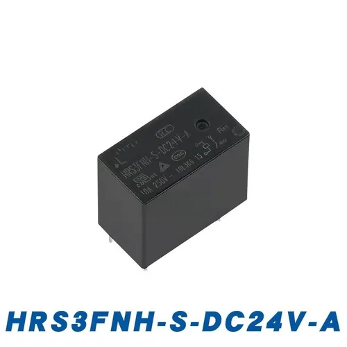 Силовое реле HRS3FNH-S-DC24V-A 10А 250VAC, 1НО, 4 контакта, для печатной платы