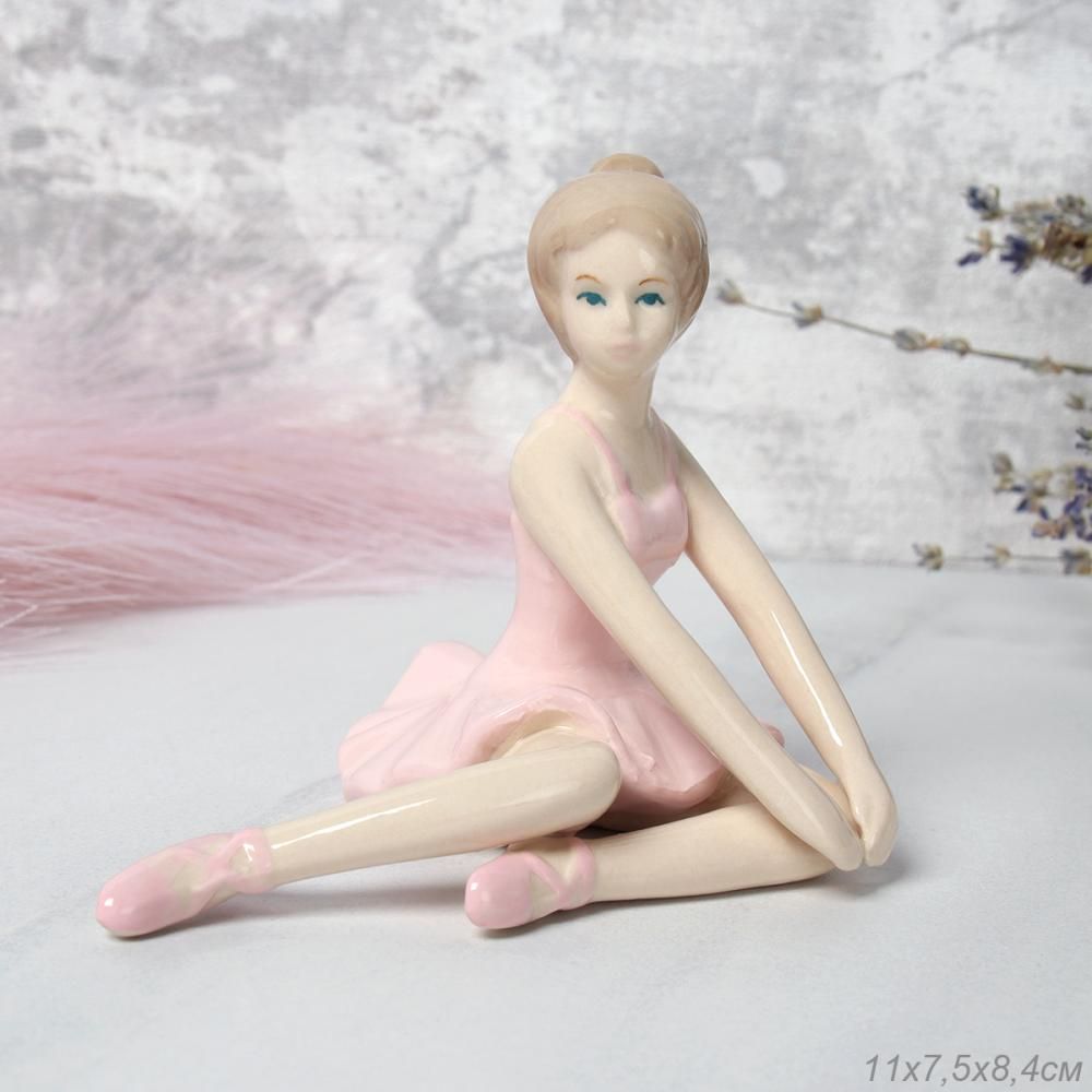 Статуэтка Балерина, фарфор, 11 х 7,5 х 8,4 см