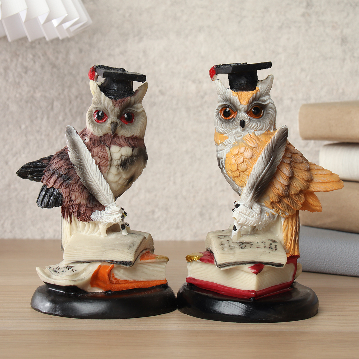 Статуэтка Сова на книгах, пластик, 11 см Статуэтка Сова на книгах, пластик, 11 см