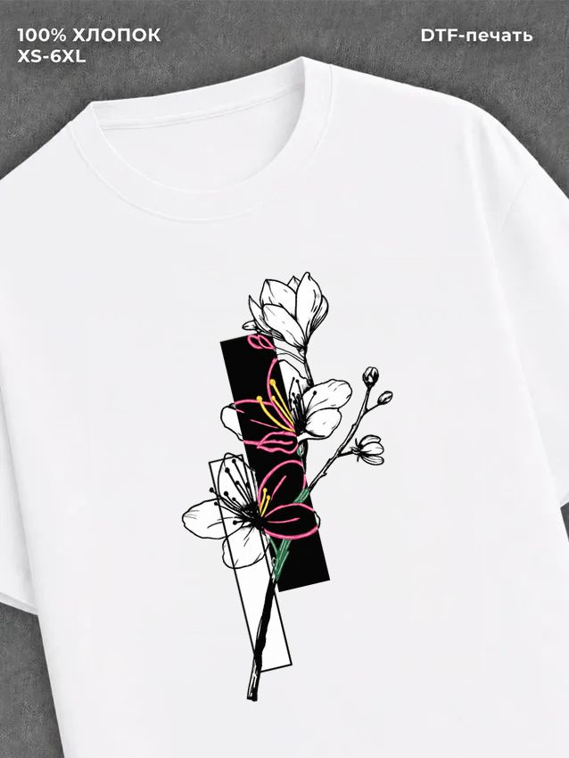 Футболка flowers