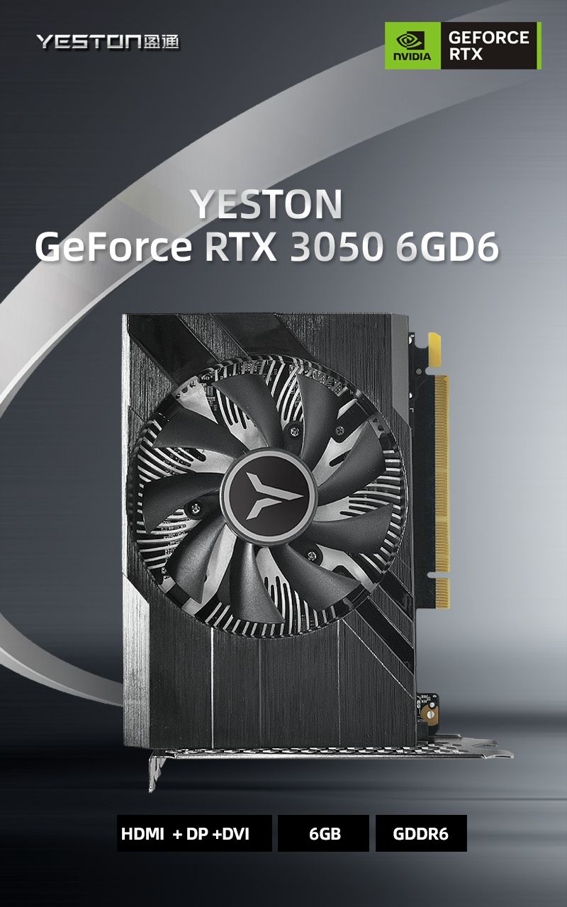 Видеокарта YESTON GeForce RTX 3050, 6 ГБ GDDR6 - купить по низким ценам ...