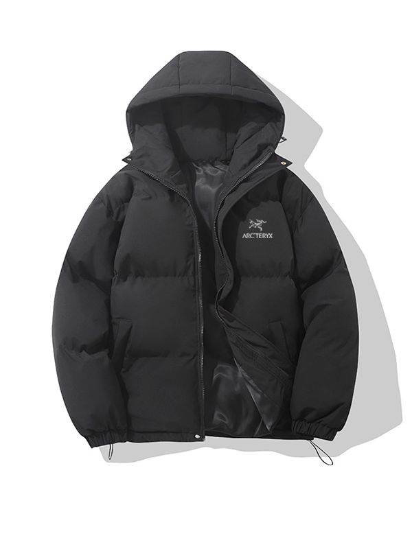 Пуховик Мужской, Женский Arc'teryx черный Полиэстер, размер 54, 56