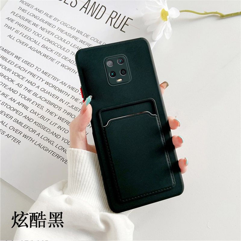 智能手机壳 用于 Redmi Note 9S, 热塑性聚氨酯, 黑色