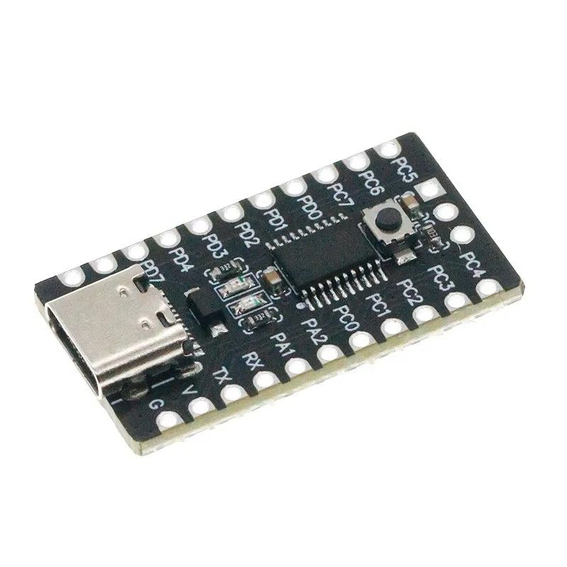 ОтладочнаяплатанабаземикроконтроллераCH32V003F4P6(blackpcb+type-C)
