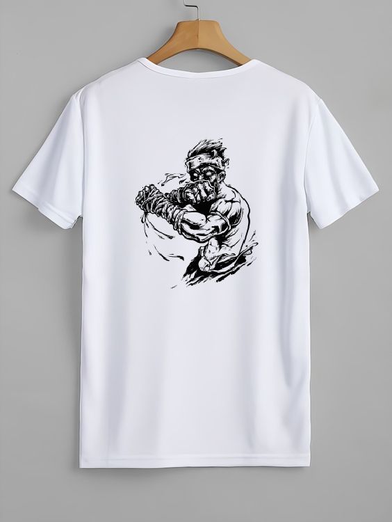 Футболка тайский бокс white woin