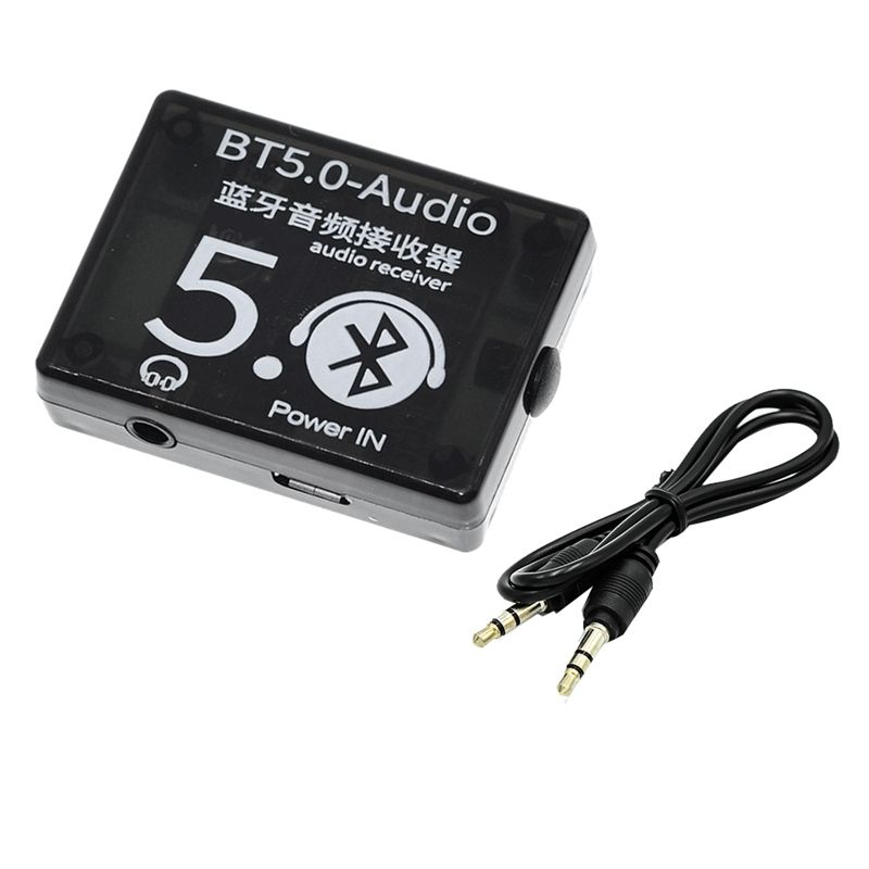 АудиоприемникBT5.0MP3Bluetooth-декодерАвтомобильныйдинамикбезпотерь,аудиоусилитель,платасчехлом+аудиокабельAUXDC3.7-5V