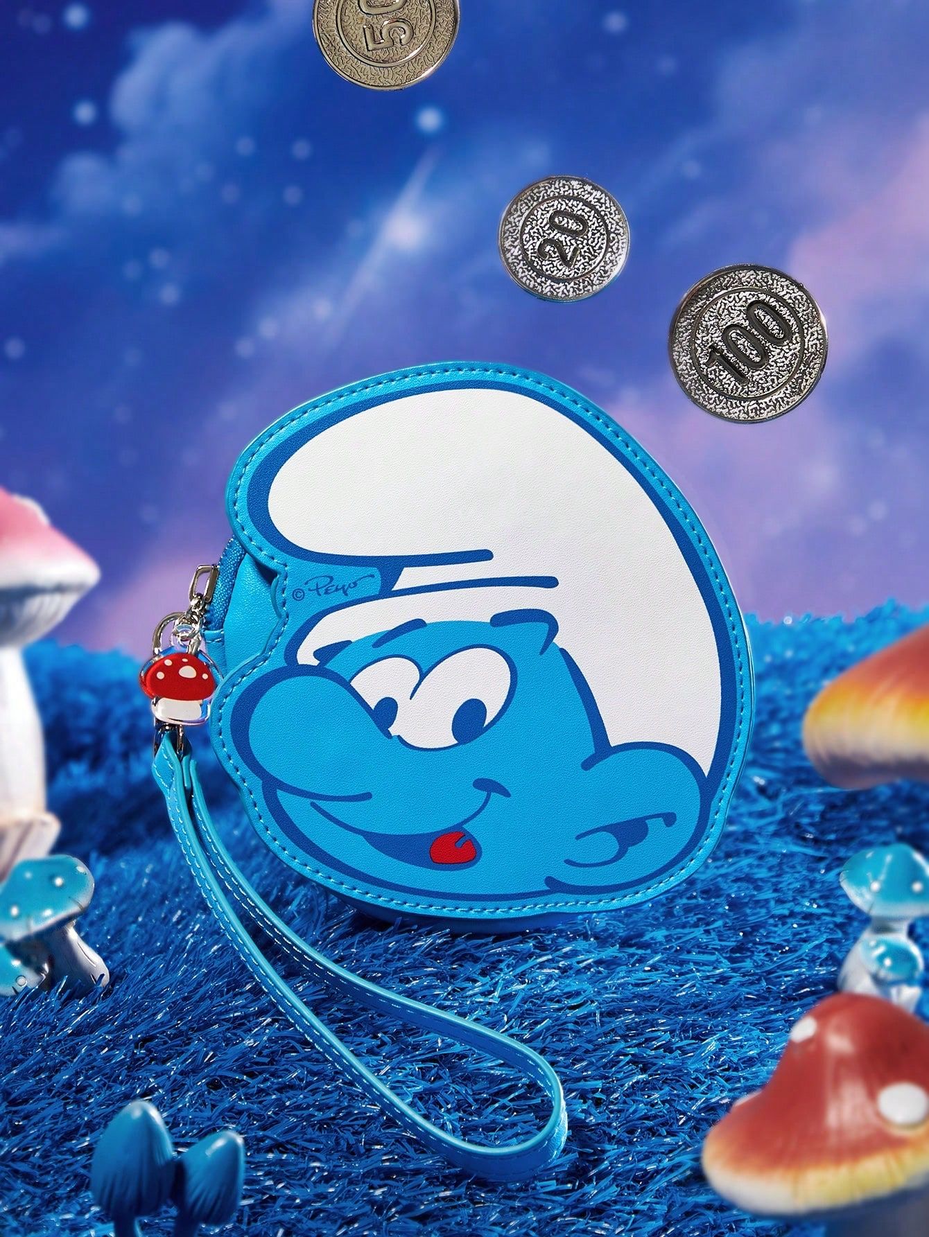 Смурфики / The Smurfs Детская сумочка-кошелёк в виде Смурфика
