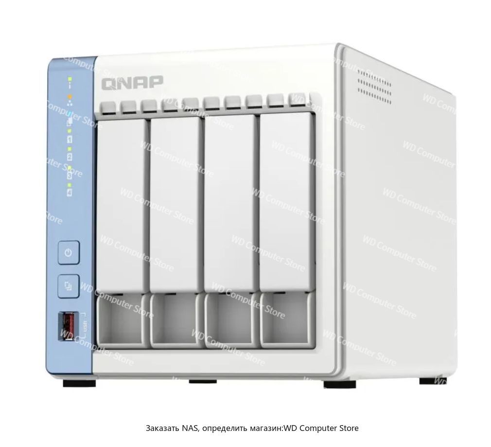 ОхранноеоборудованиедлядомаидачиQNAPTS-462C4жесткихдиска,4ГБоперативнойпамяти,Intel2.5G
