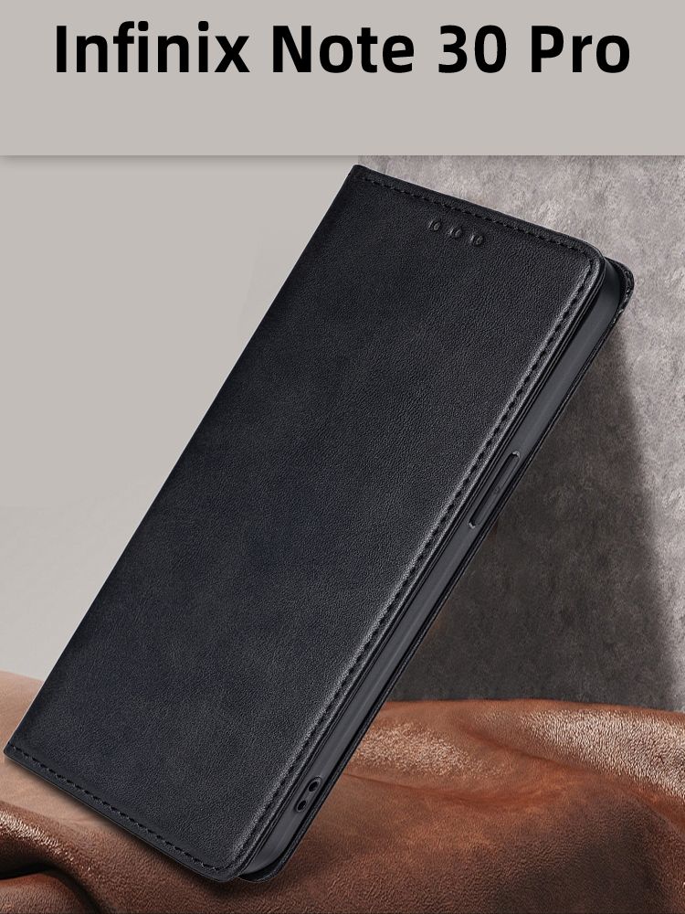 ЧехолкнижкаcaseнаInfinixNote30Pro/ИнфиниксНоте30Про(Черная)