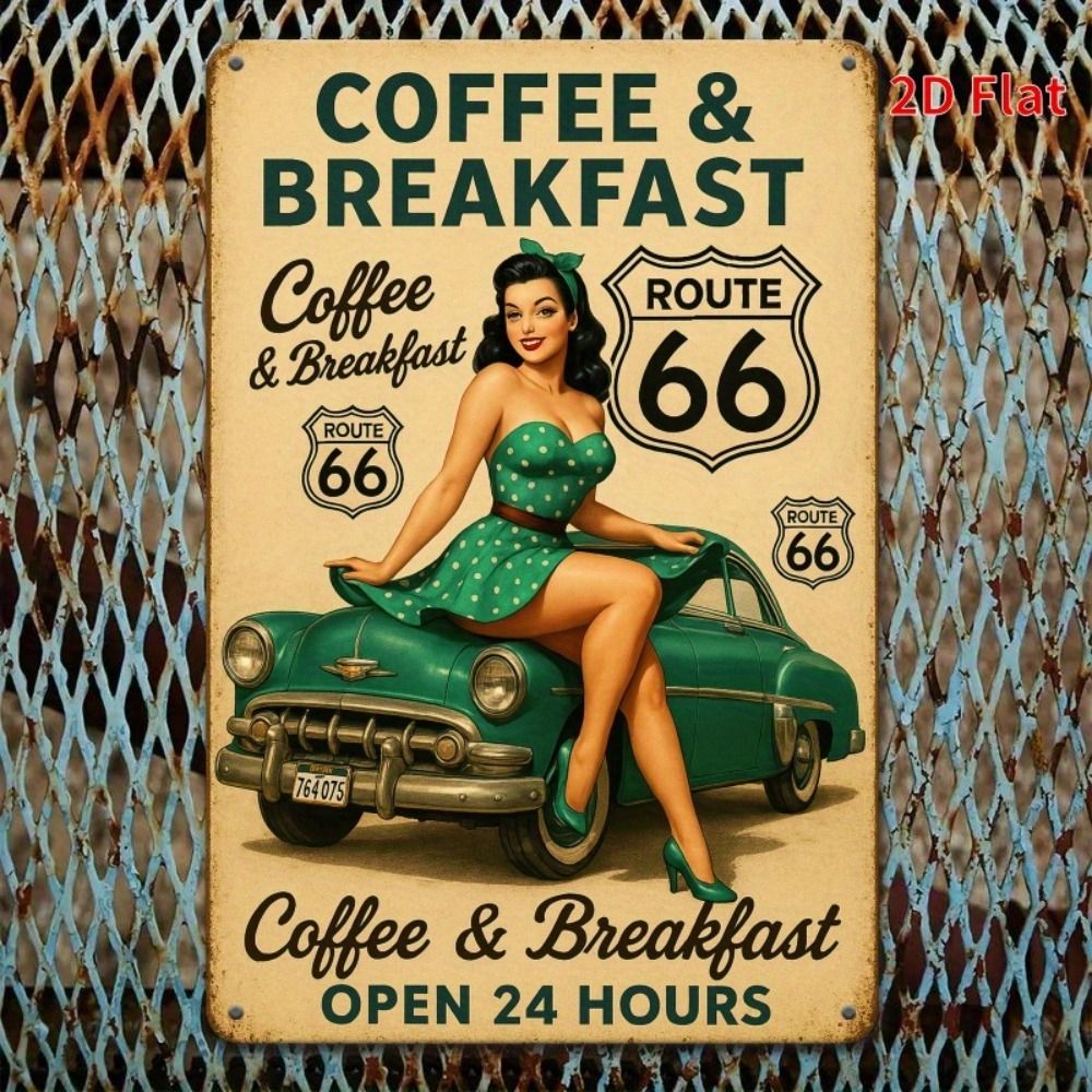 Жестяныетарелкидляукрашениягаражейимастерскихсизображениемсексуальнойдевушки,металл,20х30см