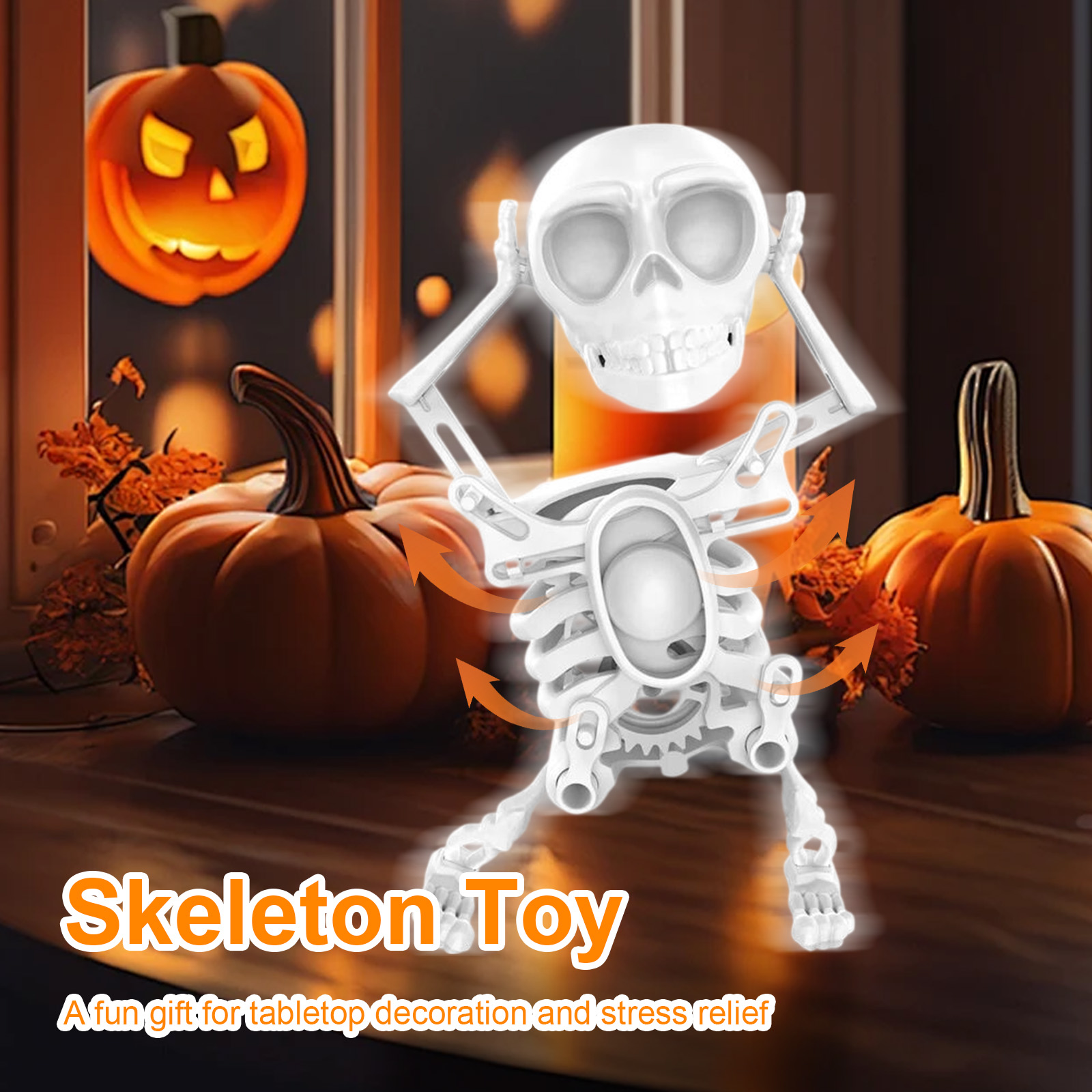 Танцующая скелетная игрушка 3D Swinging Wind Up Skeleton Desktop ...