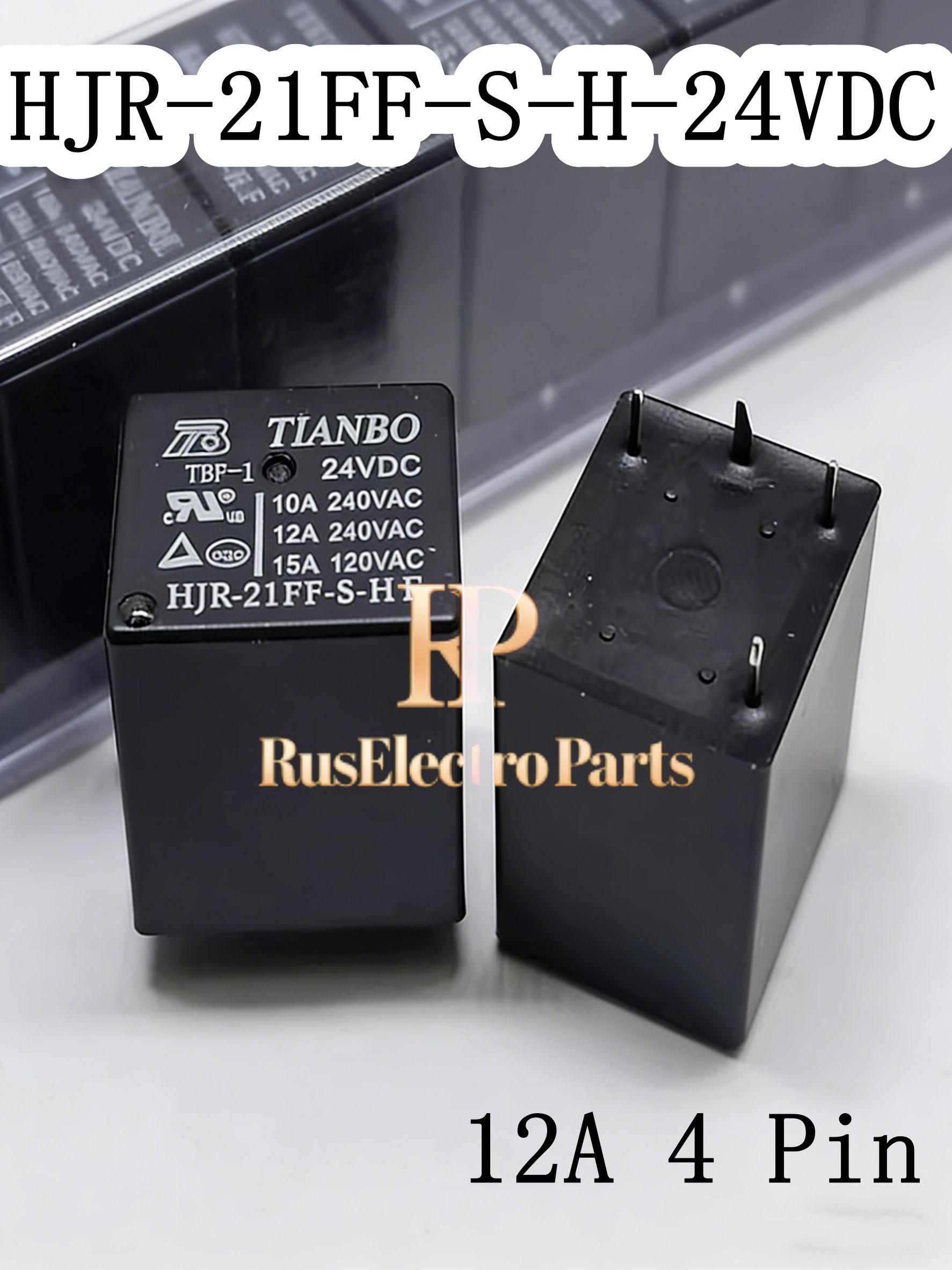 3штРелеHJR-21FF-S-H-24VDC4Pin