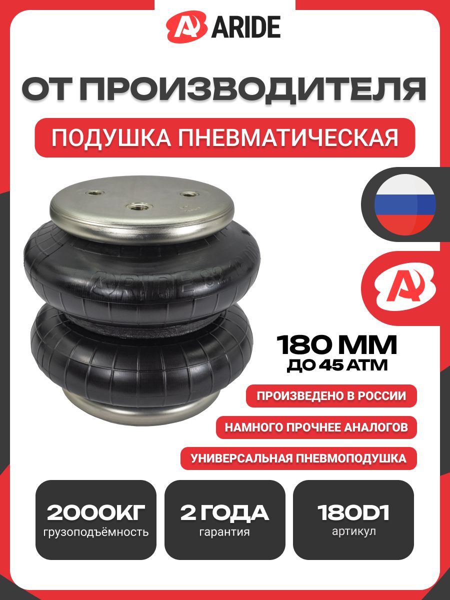 Пневмоподушка180D1,сильфондвойнойзакрытый