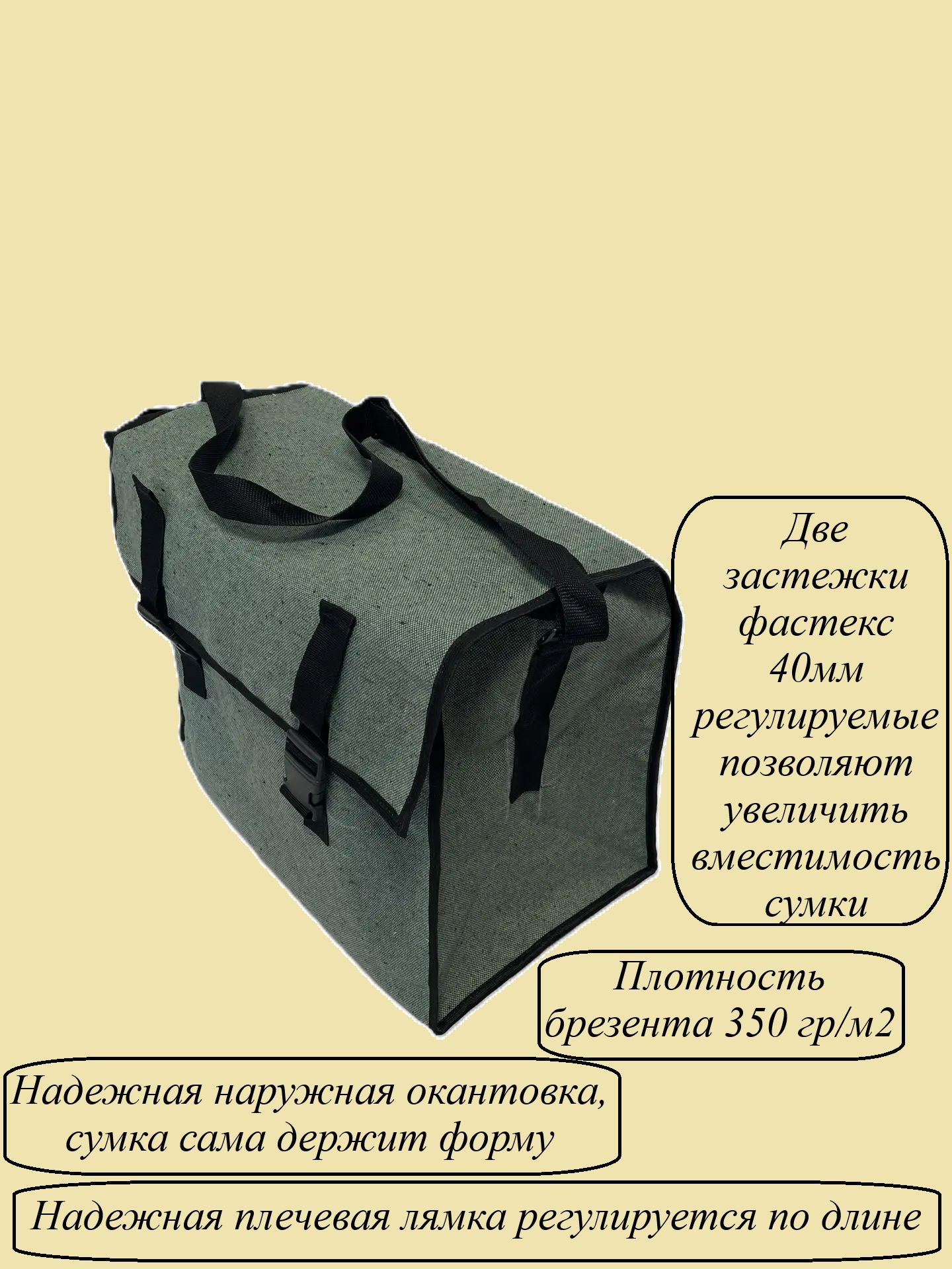 Сумка Короб брезентовый для хранения строительного оборудования — фото 4