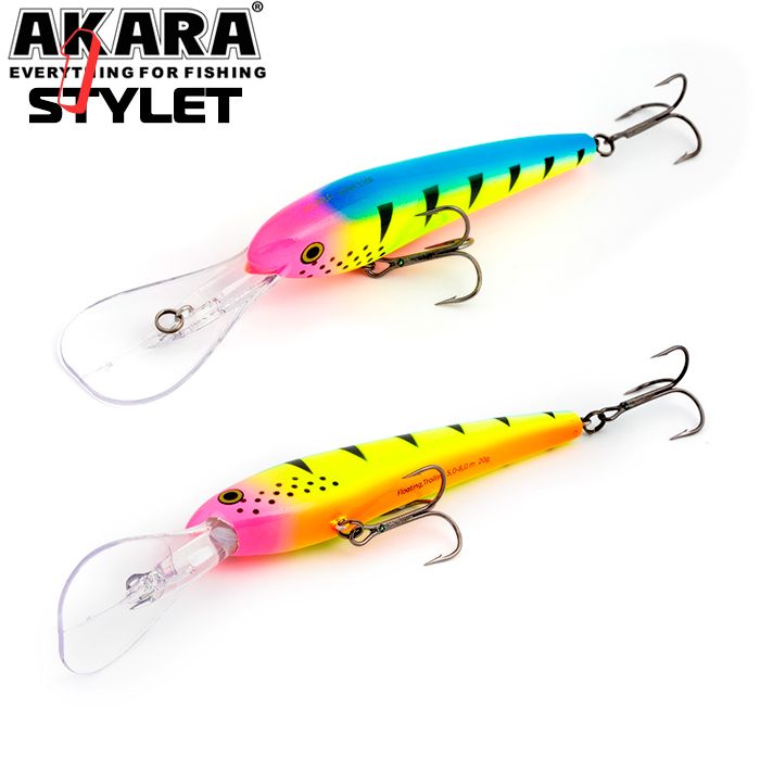 Воблер akara stylet 110F 20 гр. (5/7 oz 4,3 in) A124,(набор из 1 шт)