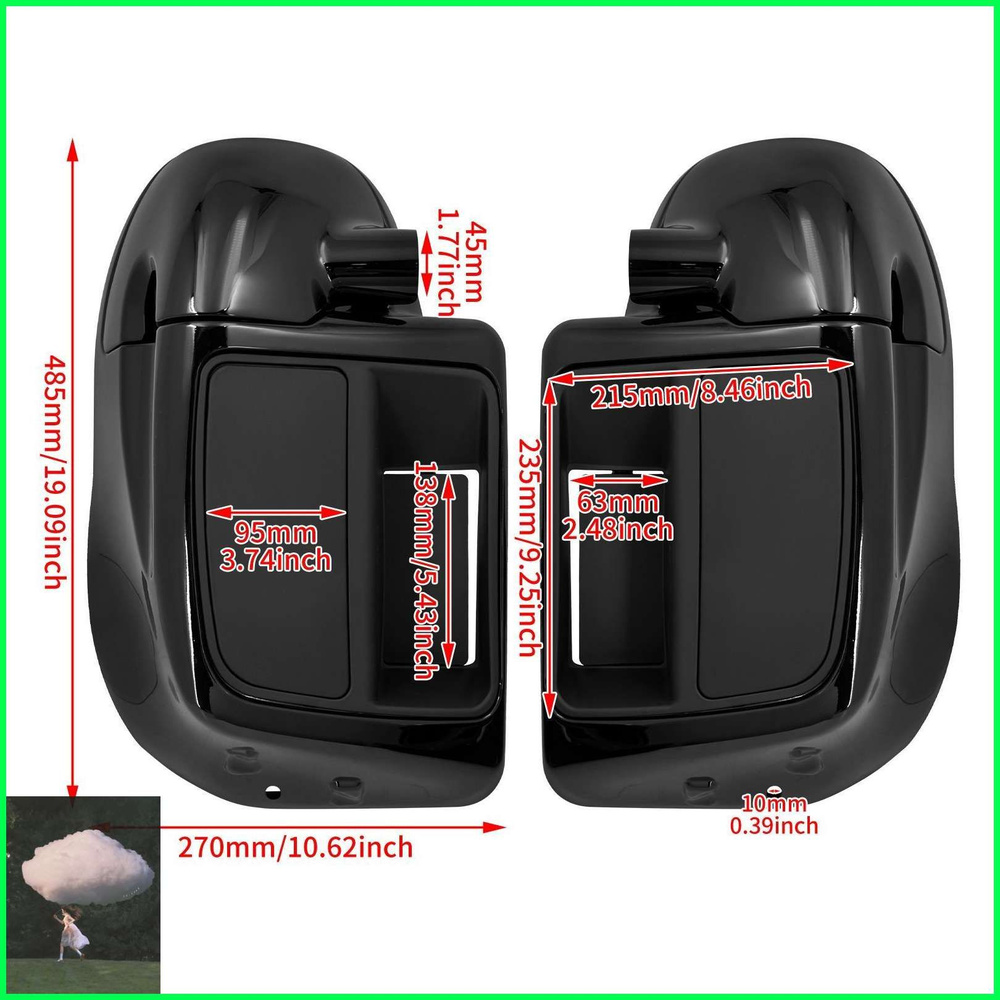 2 шт. нижнего вентиляционного обтекателя для Harley Touring Road King Street Glide 2014-2020 годов выпуска #1