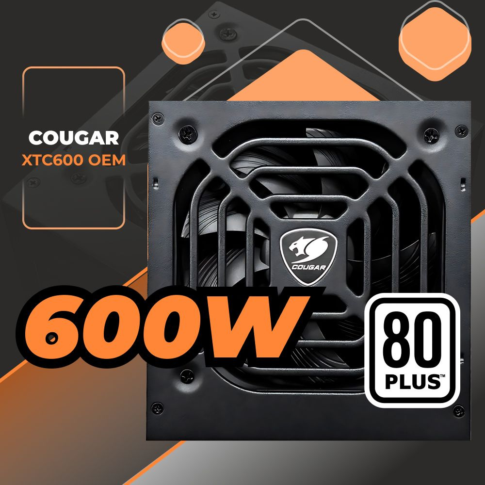 Блок питания для компьютера Cougar XTC600 Разъем PCIe-2шт,ATX v2.31 ...