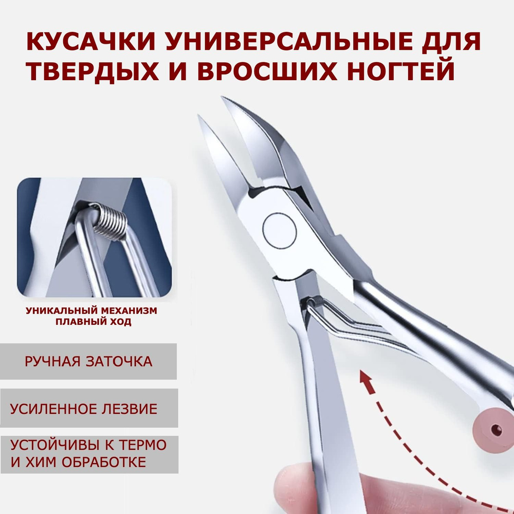 Кусачки для ногтей педикюрные профессиональные для вросшего ногтя на ...