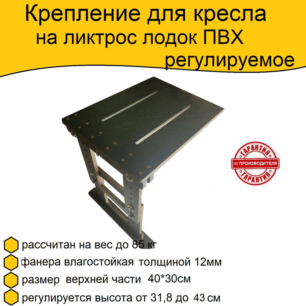 Крепление для кресла на ликтрос лодок ПВХ регулируемое - купить с ...