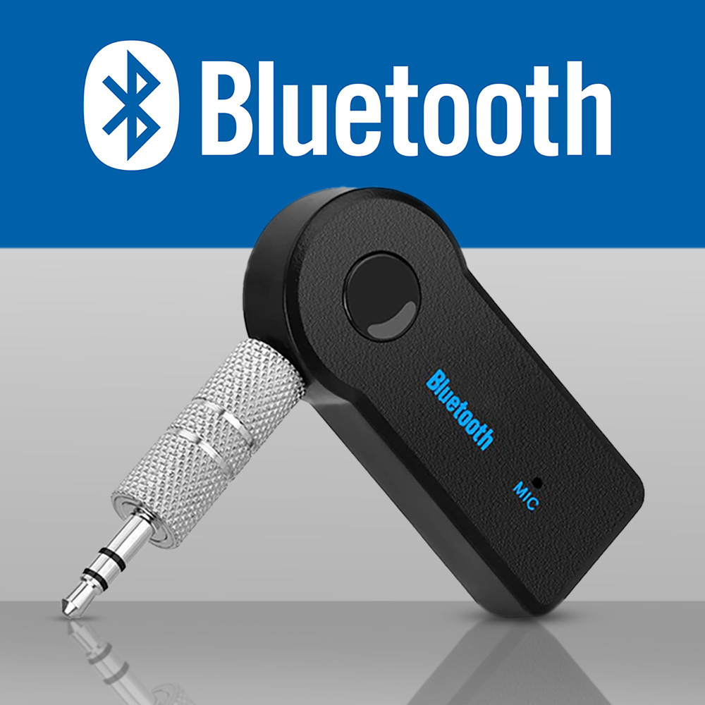 Беспроводной aux bluetooth WALKER блютуз адаптер для авто 2 в 1 разъем 3.5  мм, вспомогательный приемник