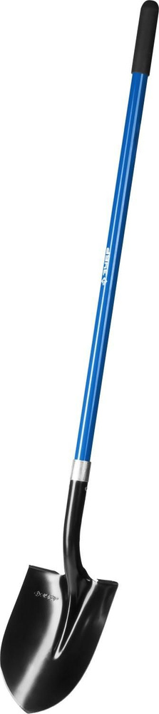 Лопата ЗУБР СТАРАТЕЛЬ, 295х215х1410мм, полотно 1.5мм, закалено, фибергласовый черенок с резиновой ручкой, #1