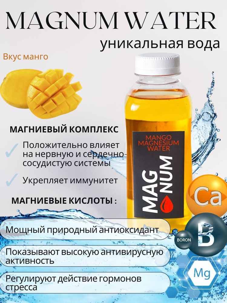 MAGNESIUM WATER MAGNUM Вода Питьевая Негазированная 500мл. 12шт #1