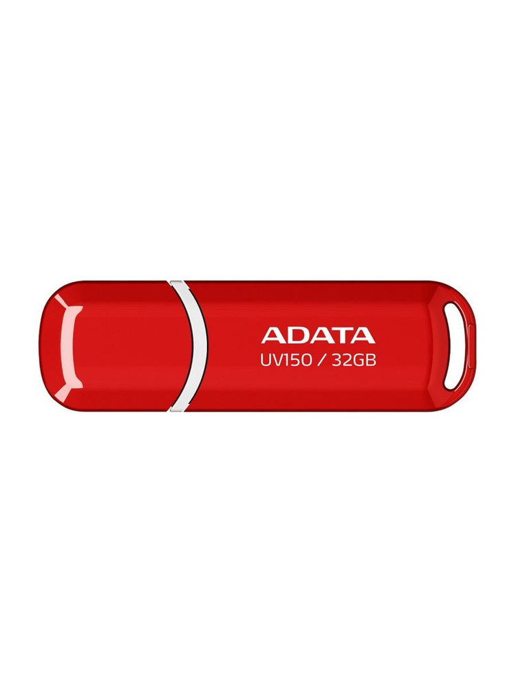 ADATA USB-флеш-накопитель Флешка usb DASH DRIVE UV150 32 GB Black 32 ГБ, красный  #1