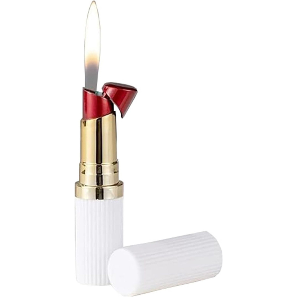 Зажигалка газовая Карманная забавная бутановая модная в форме помады ...