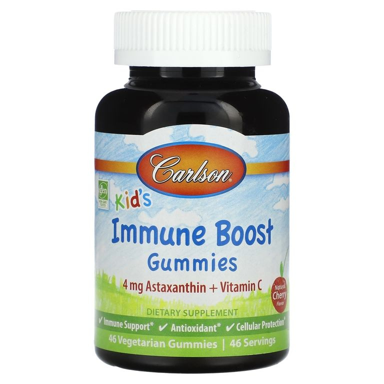 Immune Boost пищевая добавка Carlson, Kids, вкус вишни, 46 жевательных таблеток  #1