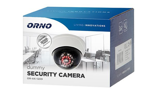 Муляж камеры ORNO OR-AK-1209 c LED-индикатором, для помещений, белый  #1