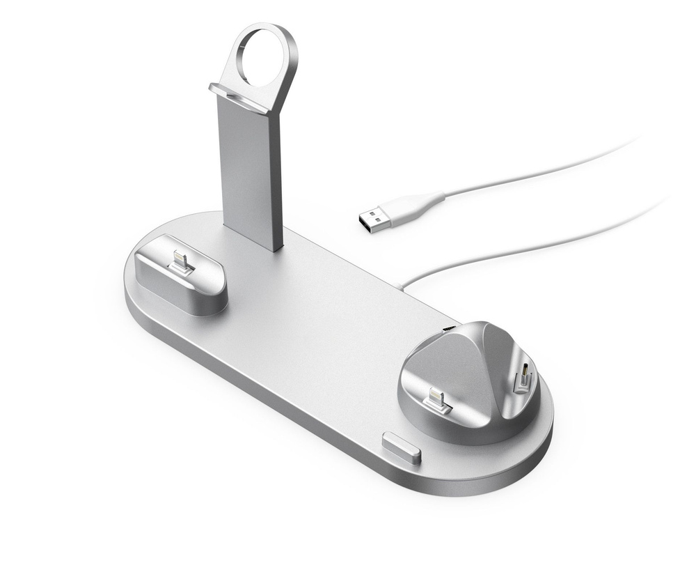 Беспроводное зарядное устройство Беспроводная зарядка 15 Вт 4-в-1 для ...