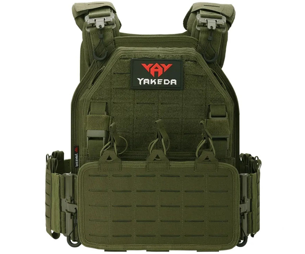 Разгрузочный бронежилет Yakeda VT-6094A быстросъемный, с подсумками ...