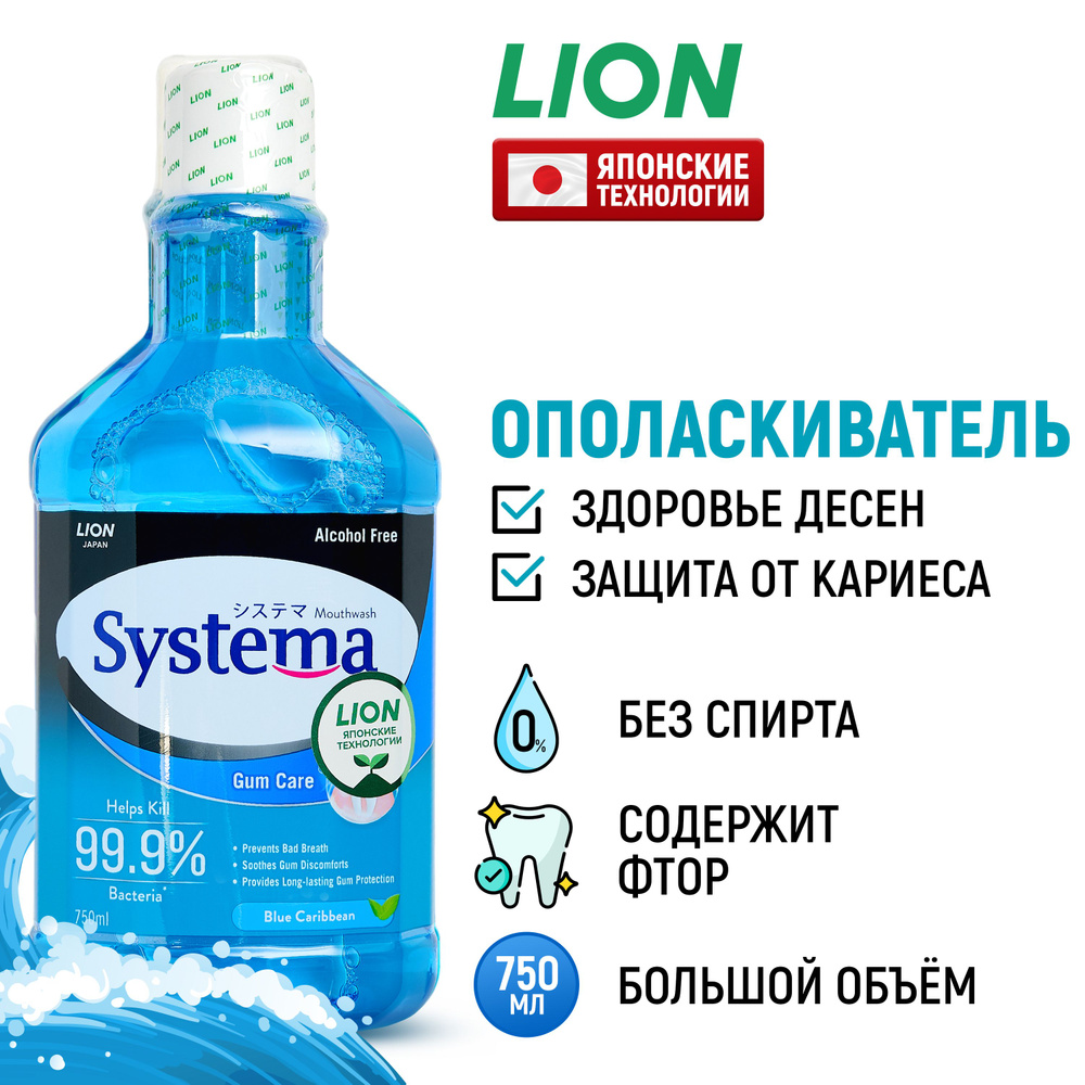 LION Ополаскиватель для полости рта Systema 