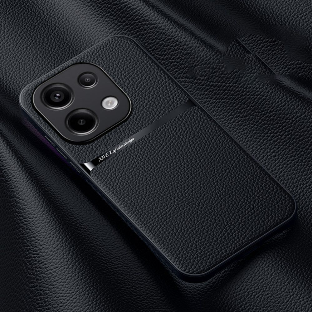 Кожаный чехол для Poco M6 Pro 4G,Магнитная ударопрочная задняя крышка ...