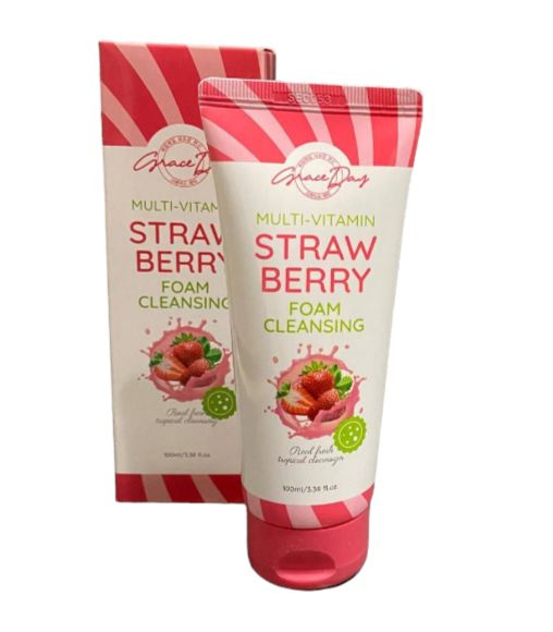 Grace Day Пенка для умывания с экстрактом клубники Real Multi-vitamin foam cleanser Strawberry  #1