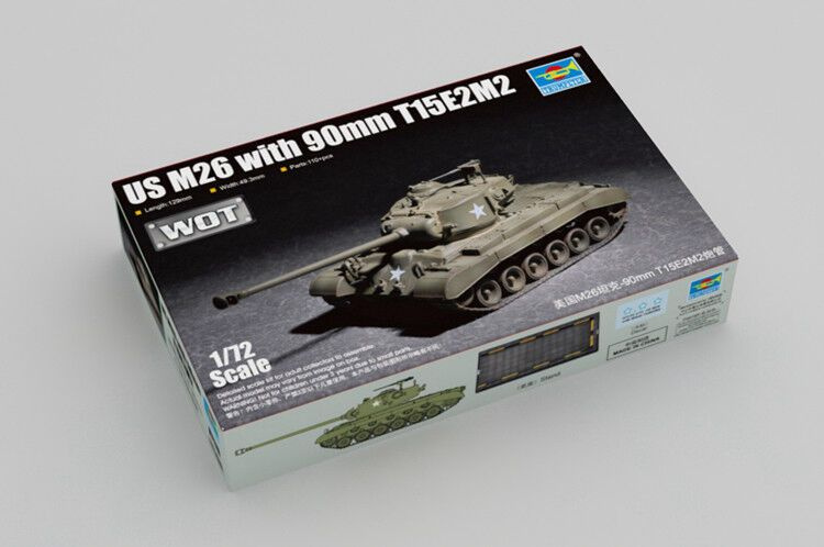 Trumpeter 1/72 07170 US M26 с 90-мм T15E2M2 Танки #1